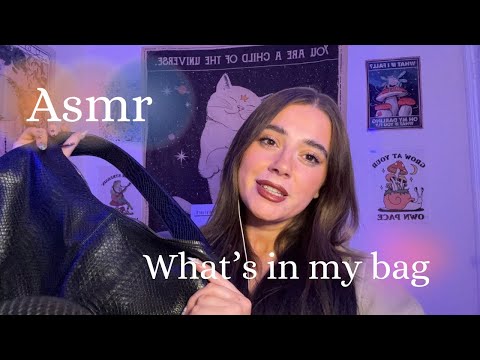 ASMR / Realistic What’s In My Bag ✨