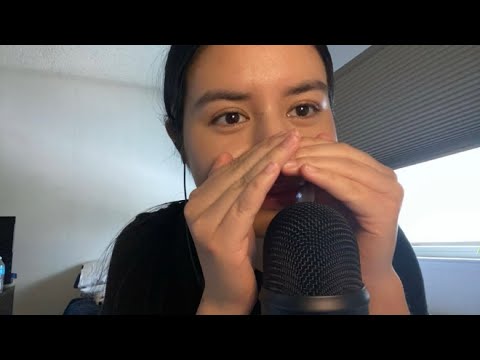 ASMR- Super close cupped whispers & mouth sounds 😴