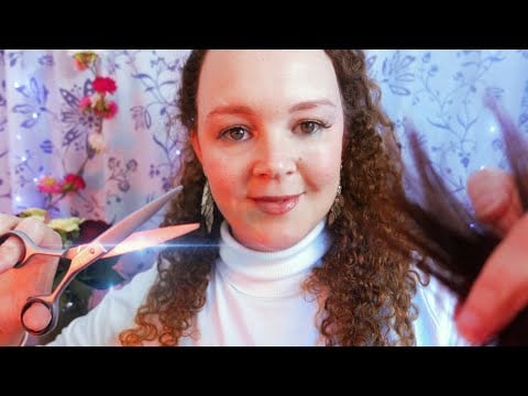 ASMR | Gentle Haircut Role Play, Soft Spoken ✂️ | Hair Brushing | Scissors
