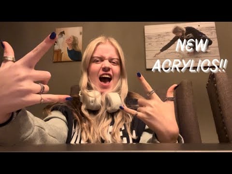 asmr | fast and aggressive acrylic nail tapping!!