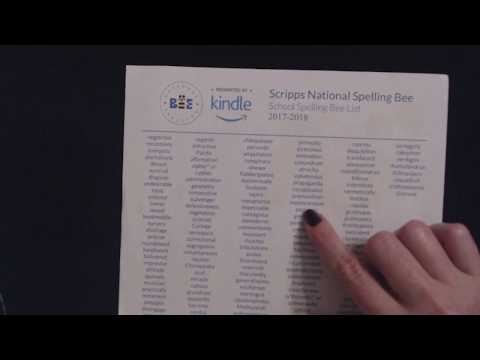 ASMR Whisper ~ Reading & Spelling Words (Scripps National Spelling Bee List)