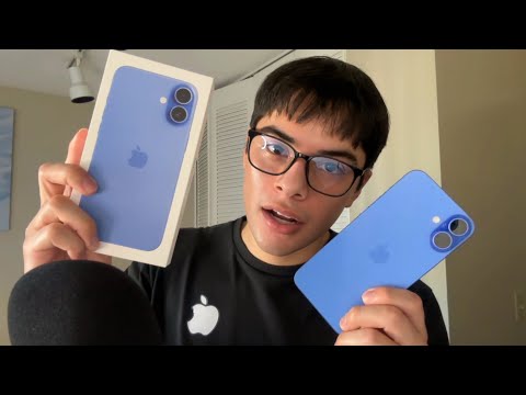 ASMR iPhone 16 Plus Unboxing