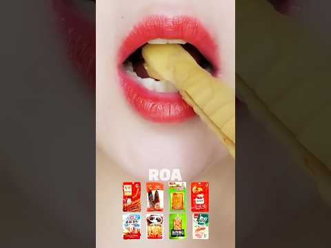 asmr chinese mala snack emoji food 죽순 이모지 먹방 eating sounds