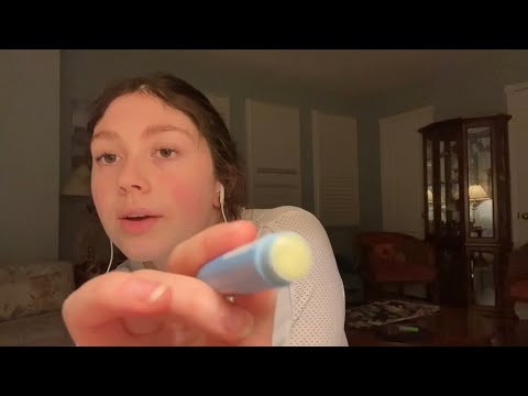 ASMR chapstick application