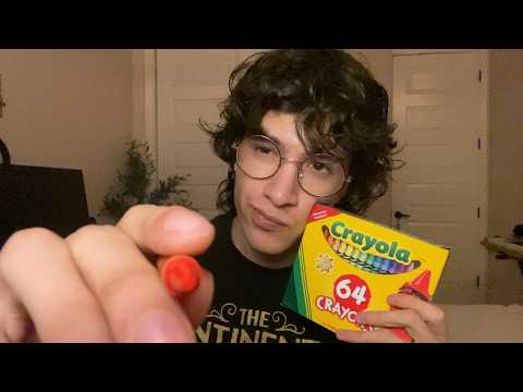 ASMR Doing Your Makeup With Crayons (Soft Spoken) 🖍️💤