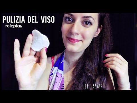 ★ASMR italiano★ PULIZIA DEL VISO per te!♥  Spa Roleplay