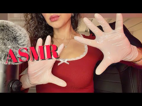 ASMR| TiNGLY GLOVE & OiL SOUNDS🧤~ w/ Mouth Sounds & Hand Movements (No Talking) ✨