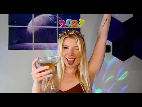 Sweet Party Girl Checks in with you on New Years Eve 🎉🥂 ASMR (party ambiance)
