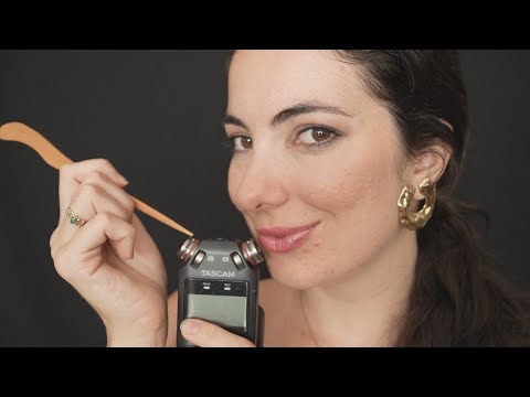 ASMR TOQUES NAS CÁPSULAS DO TASCAM - Unhas, Dedos e Objetos