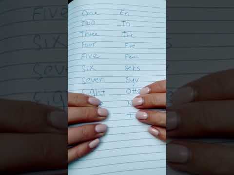 ASMR | learn to count to 10 in Danish