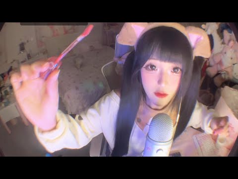 Cute Girl Stroking Microphone for ASMR | Ultimate Relaxation Sounds