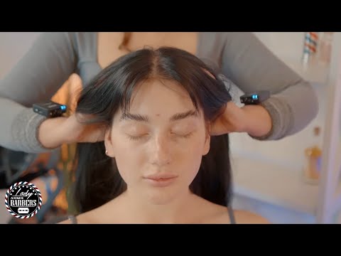 Soft Feathers ASMR Massage by Barber Lady Elle for Skinny Girls