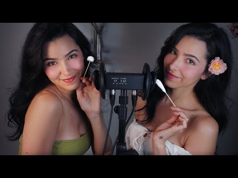 ASMR Twins Clean Your Ears for Deep Relaxation  💤