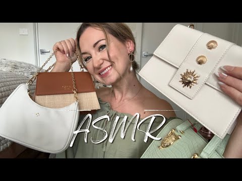 ASMR Purse Show & Tell | Whispered Tapping & Scratching On My Handbag Collection