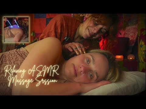 REAL PERSON ASMR Back tracing scratching relaxation for deep sleep [Soft tingle whisper/ASMR sounds]