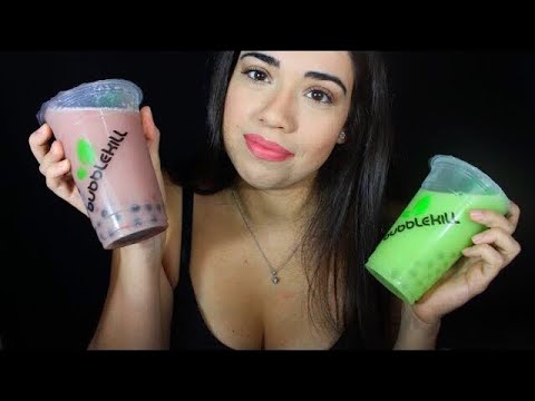 ASMR PROVANDO BUBBLE TEA DIFERENTES