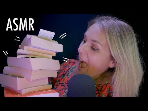ASMR FR 📚 Ma grosse PAL (pile de livres à lire) avec chuchotement très proche micro