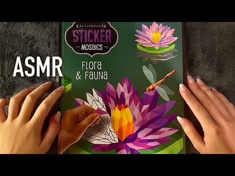 2 hours of sticker book ASMR with clicky whispers