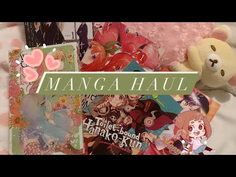 ASMR✨Manga Haul🌸 (rambling and tapping)🎀