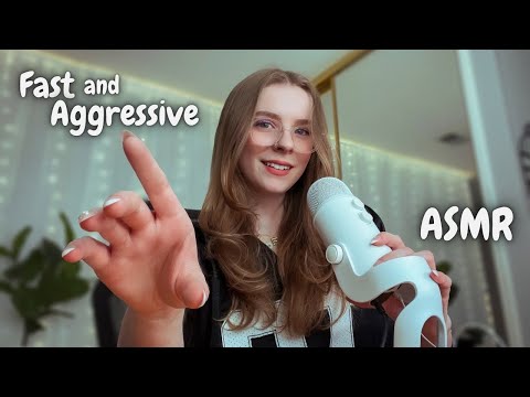 ASMR | FAST & AGGRESSIVE TRIGGER ASSORTMENT (brand NEW triggers!!!) *CURE YOUR TINGLE IMMUNITY*