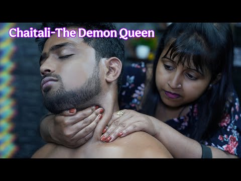 Chaitali's DARK AURA Head Massage & Neck Massage For Better Relaxation #scratching #tappingasmr