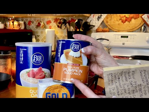 Pumpkin Pie Crumble! (Soft Spoken version) Mixing, measuring, baking & pleasuring! ASMR Nostalgia!