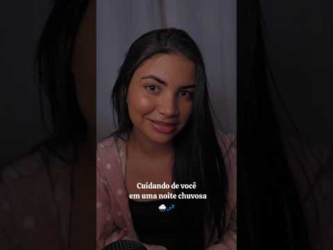 CUIDANDO DE VOCÊ EM UMA NOITE CHUVOSA| ASMR 🌧💜 ##asmrvideo #viral #asmrsounds #dormir #asmr