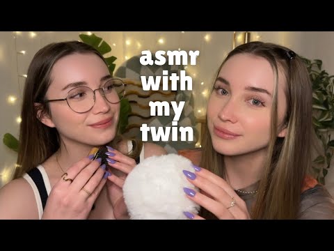 ASMR With My Twin! Layered Sounds, Tapping, Mouth Sounds