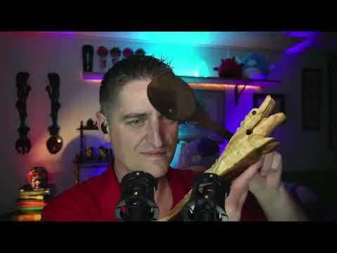 ASMR Tapping Wooden Guiro 🐊 (No Talking) #MaleASMR #SleepAid #Relaxing