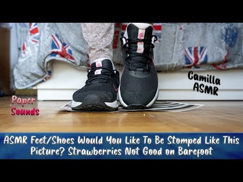 ASMR Feet Shoes Would You Like To Be Stomped Like This Picture Strawberries Not Good on Barefoot