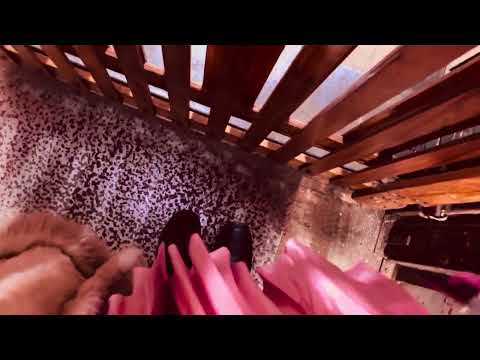 ASMR walking feet in old elevator