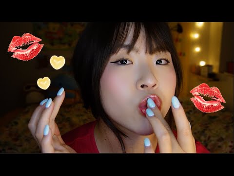 ASMR Finger Kisses All Over To Melt Your Brain🤤 ft. Hand Movement, Face Touching & Mouth Sounds