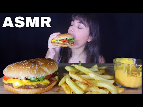 ASMR Comendo WHOPPER + Batata - BURGER KING MUKBANG