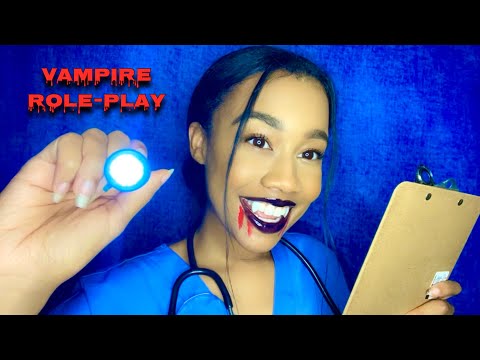 ASMR Vampire Doctor Gives You a Check-up 🧛🏽‍♀️ Vampire Role-play ASMR