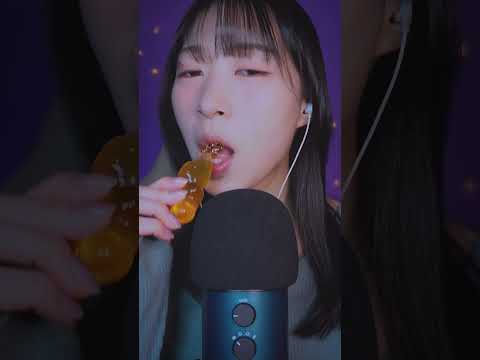 ASMR コンビニに売ってたハニーゼリー食べる音🍯#asmr #mouthsounds #eatingsounds