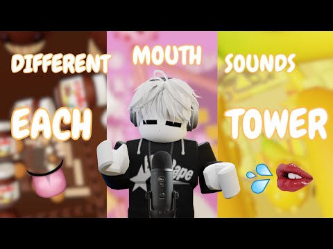 Roblox ASMR ~ choko tower 🍫mouth sounds 👄💦