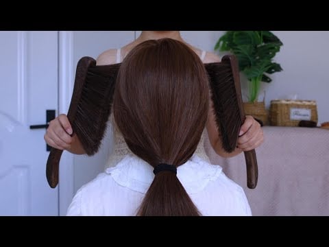 Hair ASMR No Talking Long Hair Ponytail Tingles ASMR for Sleep