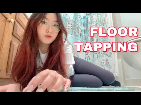 FAST & AGGRESSIVE FLOOR TAPPING 😫🔥 tapping and scratching on tile floors! ✨MEGA TINGLES