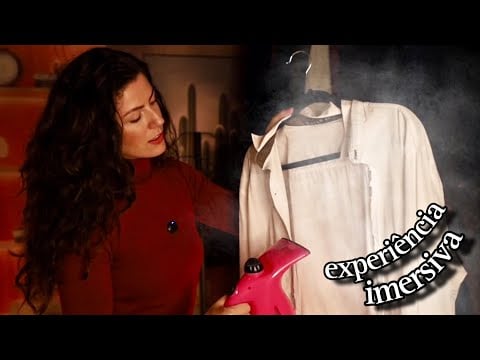 ASMR…NA LAVANDERIA (sons de tecidos,ferro de passar,vaporizador,maquina de lavar)