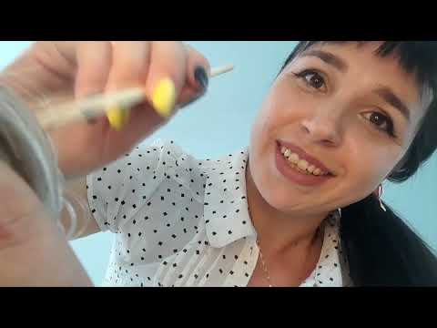 ASMR | АСМР 👩‍⚕️ Осмотр врача Трихолога, проверка на вши | Lice test, inspection, doctor