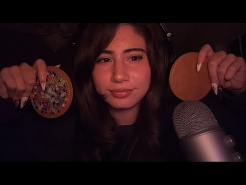 ASMR ~ Leather coaster tapping