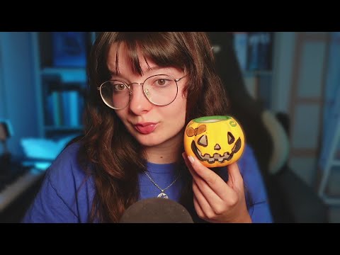 🎃ASMR HALLOWEEN - PINTANDO UNA CALABAZA (asmr en español)☠