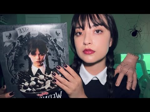ASMR | Wednesday Addams cereal 🖤🕷️