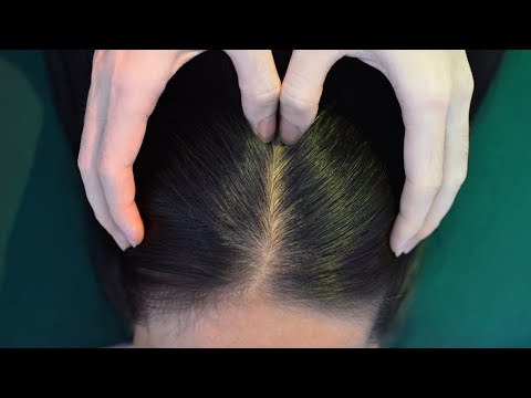 ASMR Head Massage Real Person, Hair Parting, Hair Brushing For Relieve Insomnia, Headache, Anxiety