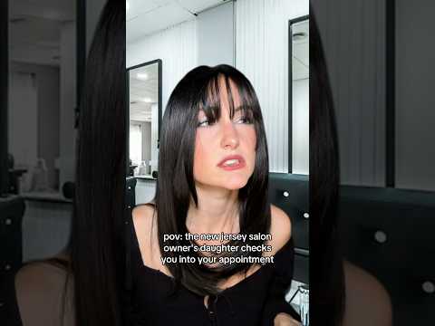 pov: the new jersey salon owner's daughter checks you into your appointment #asmr
