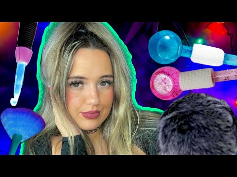 ASMR LIVE pt. 3 🎄💚🐸 — mouth sounds, plucking, personal attention, water sounds, fluffy mic, etc!