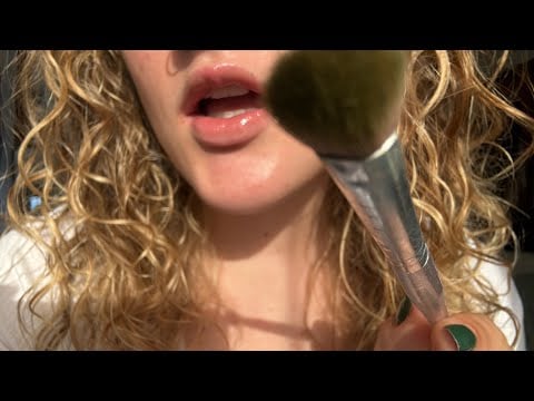 ASMR i do your makeup grwm morning whispers