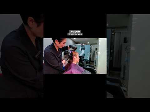 미용실ASMR 시각과청각의 활성화 #멋내기새치커버  흰머리도 먹으면서 밝게~Hair salon ASMR visual and hearing activation