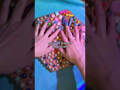 rating my push pin fidget board asmr
