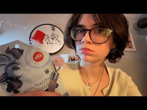 ASMR self care night ! (camera touching)